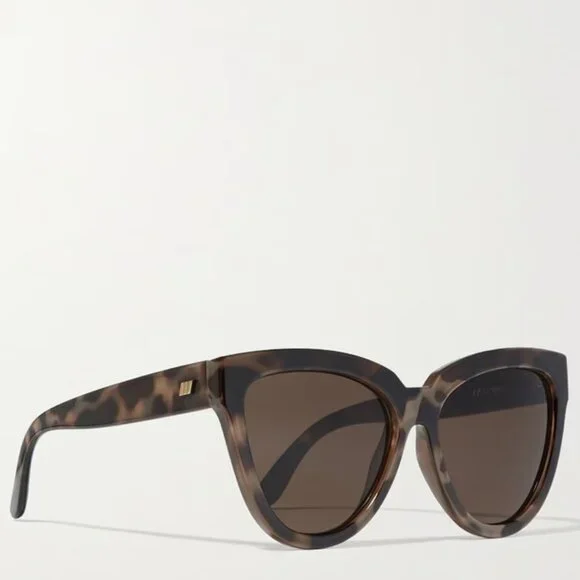 LE SPECS Liar Lair Cat Eye Tortoiseshell Sunglasses Brand New w/ Case NWT - Picture 3 of 4
